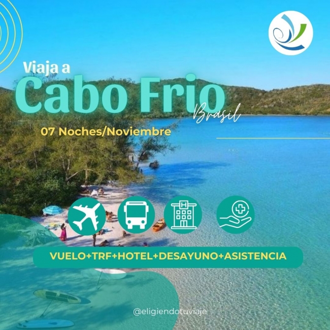 CABO FRIO / SALIDA EN NOVIEMBRE !